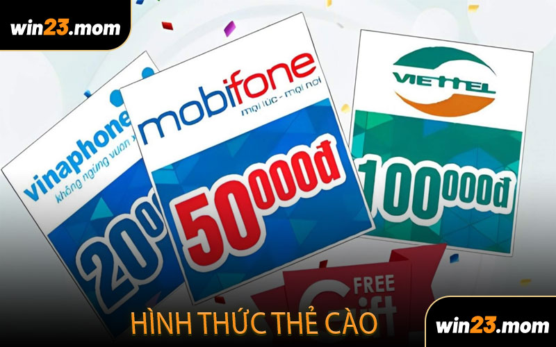 Hình thức thẻ cào
